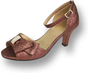 Floral Elisa Women's Wide Width Evening Dress Shoes for Wedding, Prom, Dinner