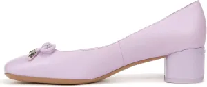 Franco Sarto Women's Natalia Square Toe Block Heel Pump with Bow