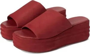 Free People Women's Harbor Platform Flat Sandal, Cherry Cola, 11