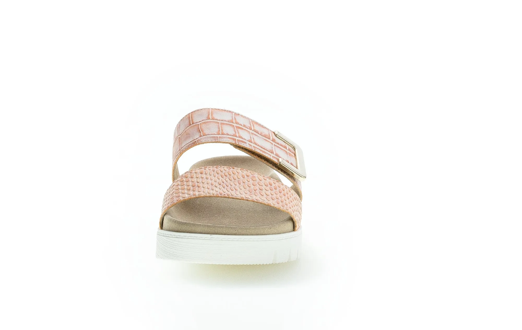 GABOR - 43.740.54 VELCRO STRAP FASHION MULE - APRICOT