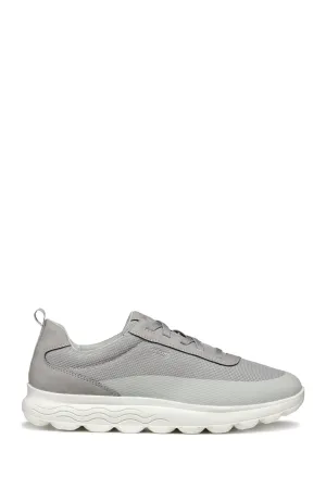 Geox Erkek Gri U Spherica A - Mesh   Nbk Synt Bağcıklı Kumaş Sneaker