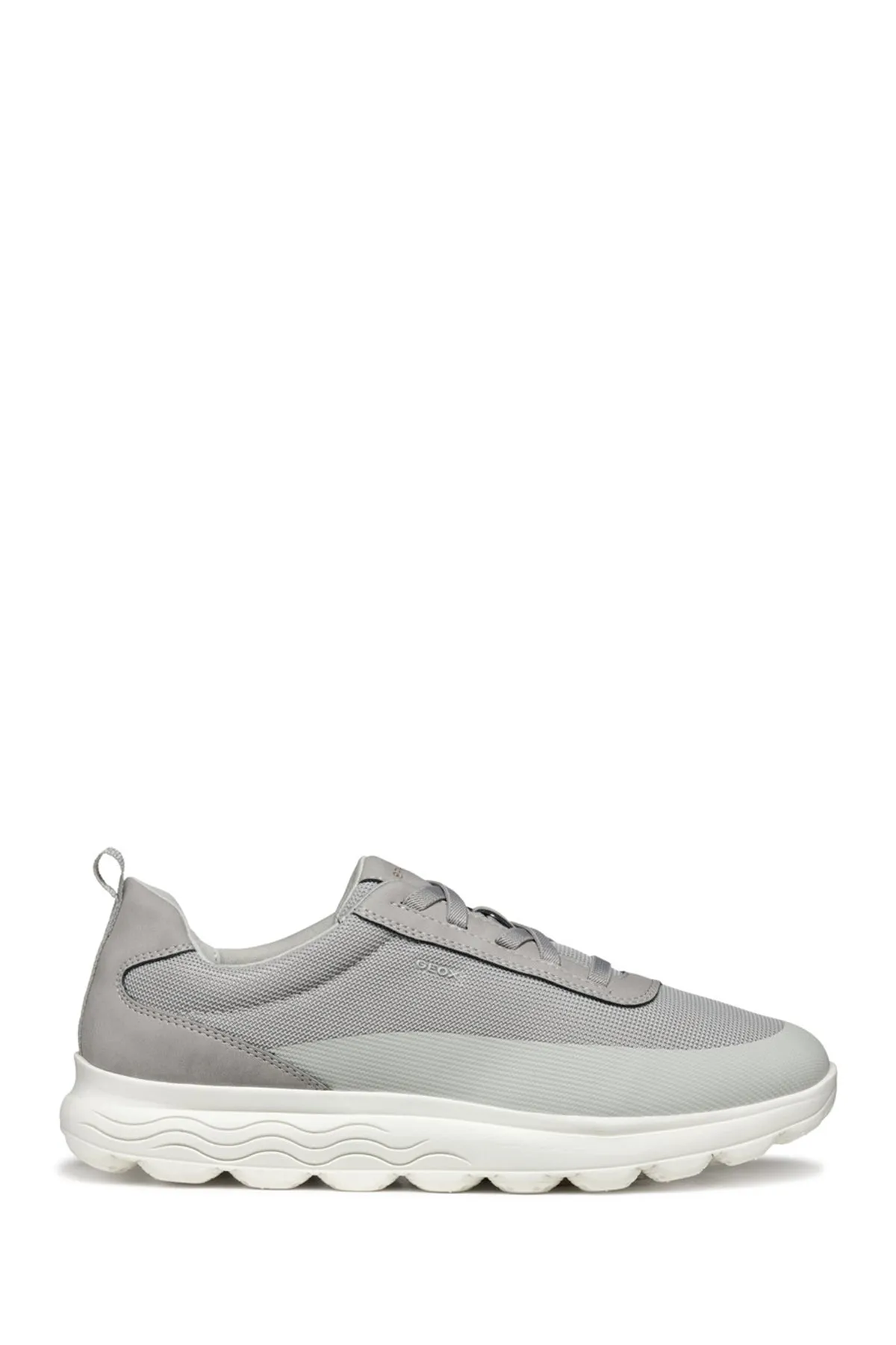 Geox Erkek Gri U Spherica A - Mesh   Nbk Synt Bağcıklı Kumaş Sneaker
