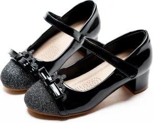 Girls Dress Shoes Low Heel School Girls Wedding Party Mary Jane Princess Pump Shoes