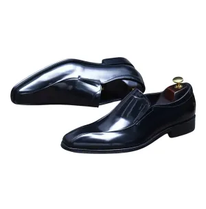 Handmade Calfskin Leather Loafer Dress Shoes for Men