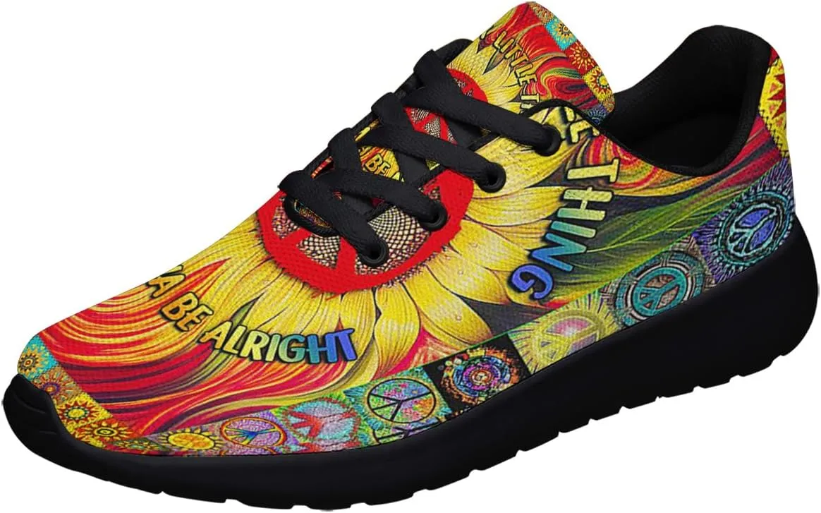 Hippie Fashion Sneakers Men Women Running Shoes Lightweight Breathable Casual Sports Walking Shoes