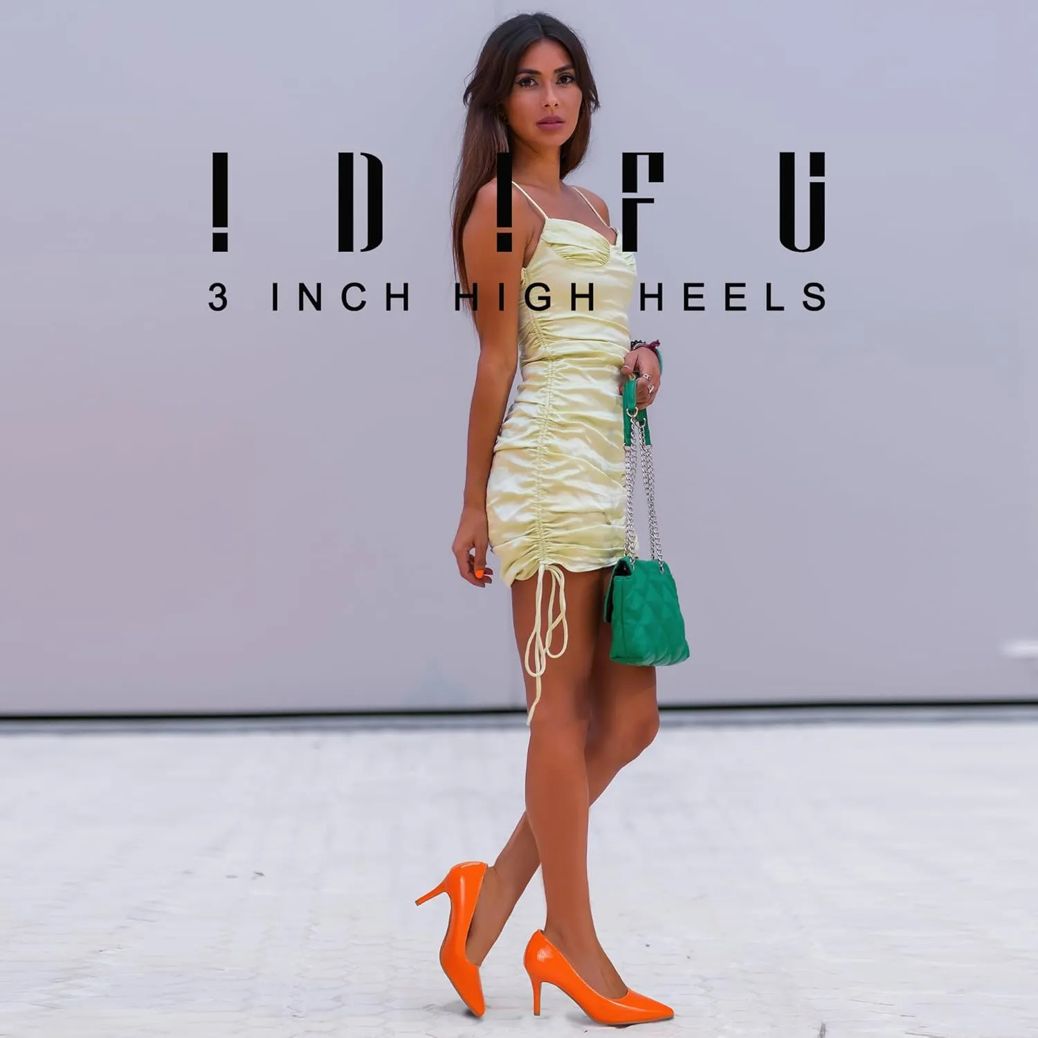IDIFU IN3 High Heels Pumps Closed Toe Heels Women's Pumps Stiletto Pointed Toe Dress Shoes Wedding Prom Bridal Work Office Bride Bridesmaid Guest Trendy Dressy Fashion Comfortable Classic Pumps Shoes