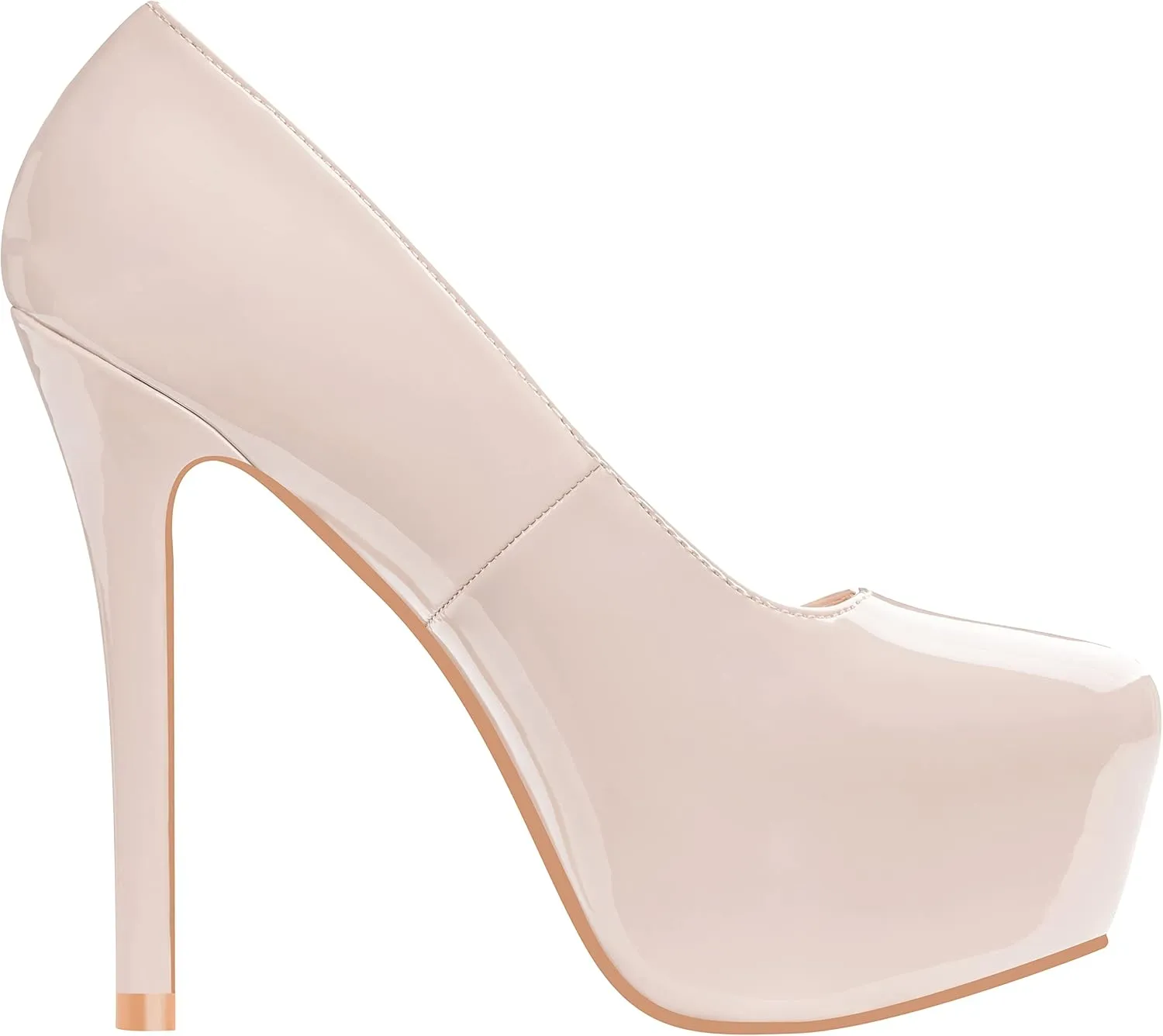 ILLUDE Women's High Heel Pump Closed Toe Platform Heels Pumps Shoes - Swan