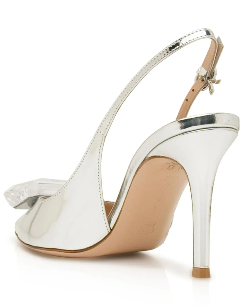 Jaipur Sling Metal Pump in Silver