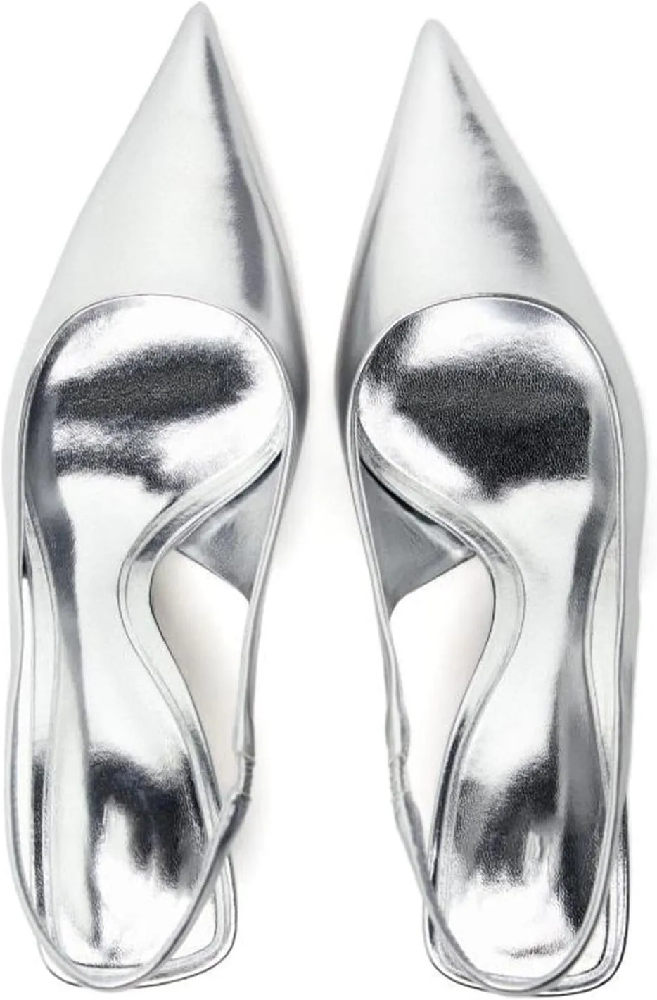 KaroNairy Stiletto Heels for Women Pointed Toe Slingback Heels Closed Toe mid Heel Wedding Dress Pumps Shoes with Buckles
