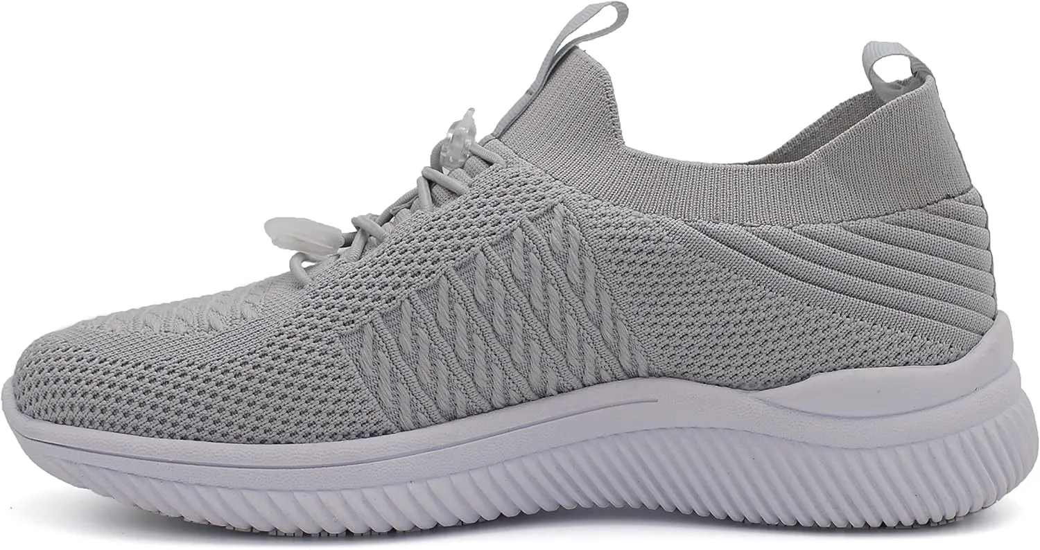 Laforst Jewel Womens Synthetic Mesh Upper Lace Up Nonslip Server Waitress Slip On Sneaker Free Socks