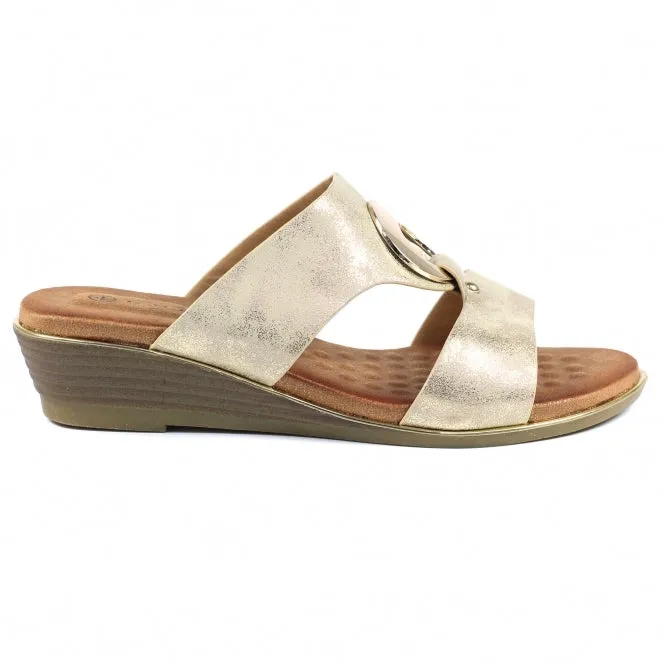 Lunar  Manby sandal gold