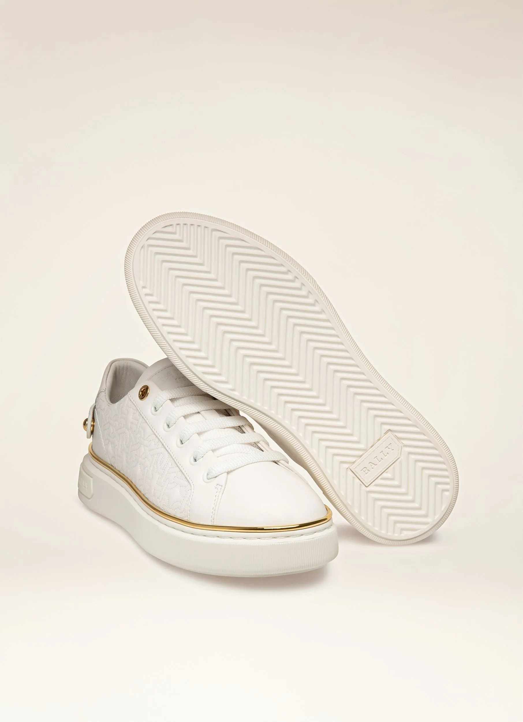 Malya Leather Sneakers In White