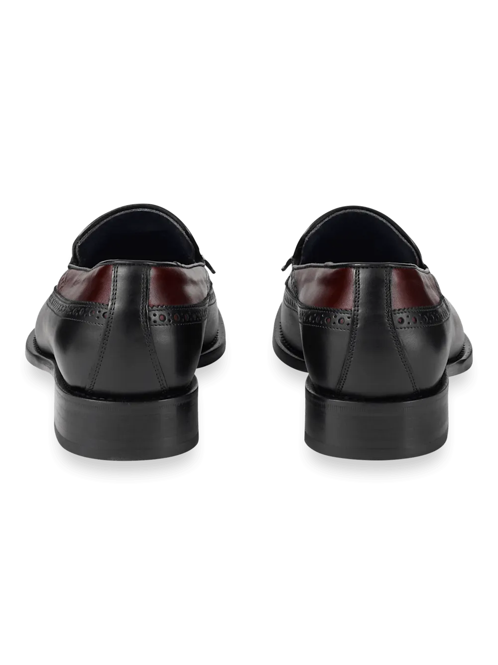 Maxwell Tassel Loafer - Black/burgundy