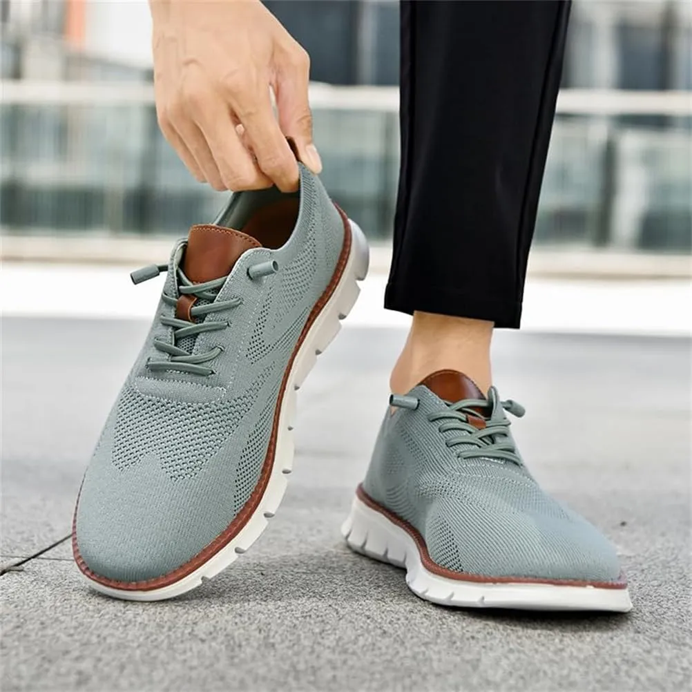 Mens Casual Dress Shoes,Breathable Lightweight Sports Shoes Mesh Shoes,Oxfords Lace Up Business Walking Shoes