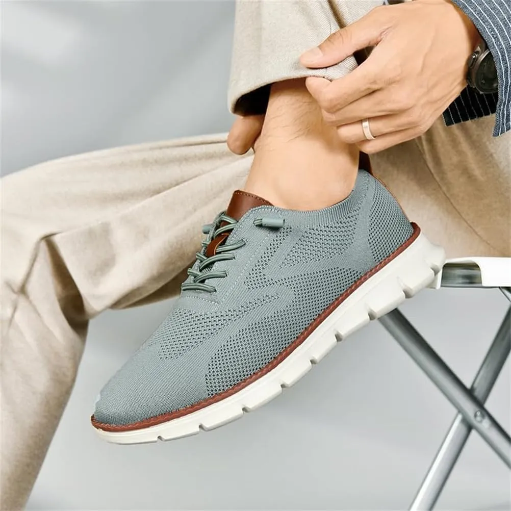 Mens Casual Dress Shoes,Breathable Lightweight Sports Shoes Mesh Shoes,Oxfords Lace Up Business Walking Shoes