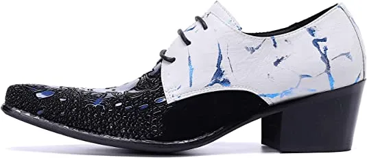 Men's High Cuban Heel Ballroom Western Derby