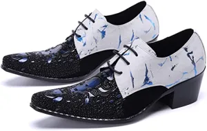 Men's High Cuban Heel Ballroom Western Derby