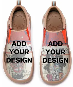 Men's Shoes Slip Ons Walking Casual Loafers Lightweight Comfortable Art Painted Travel Sneaker with A Dragon and Phoenix Theme