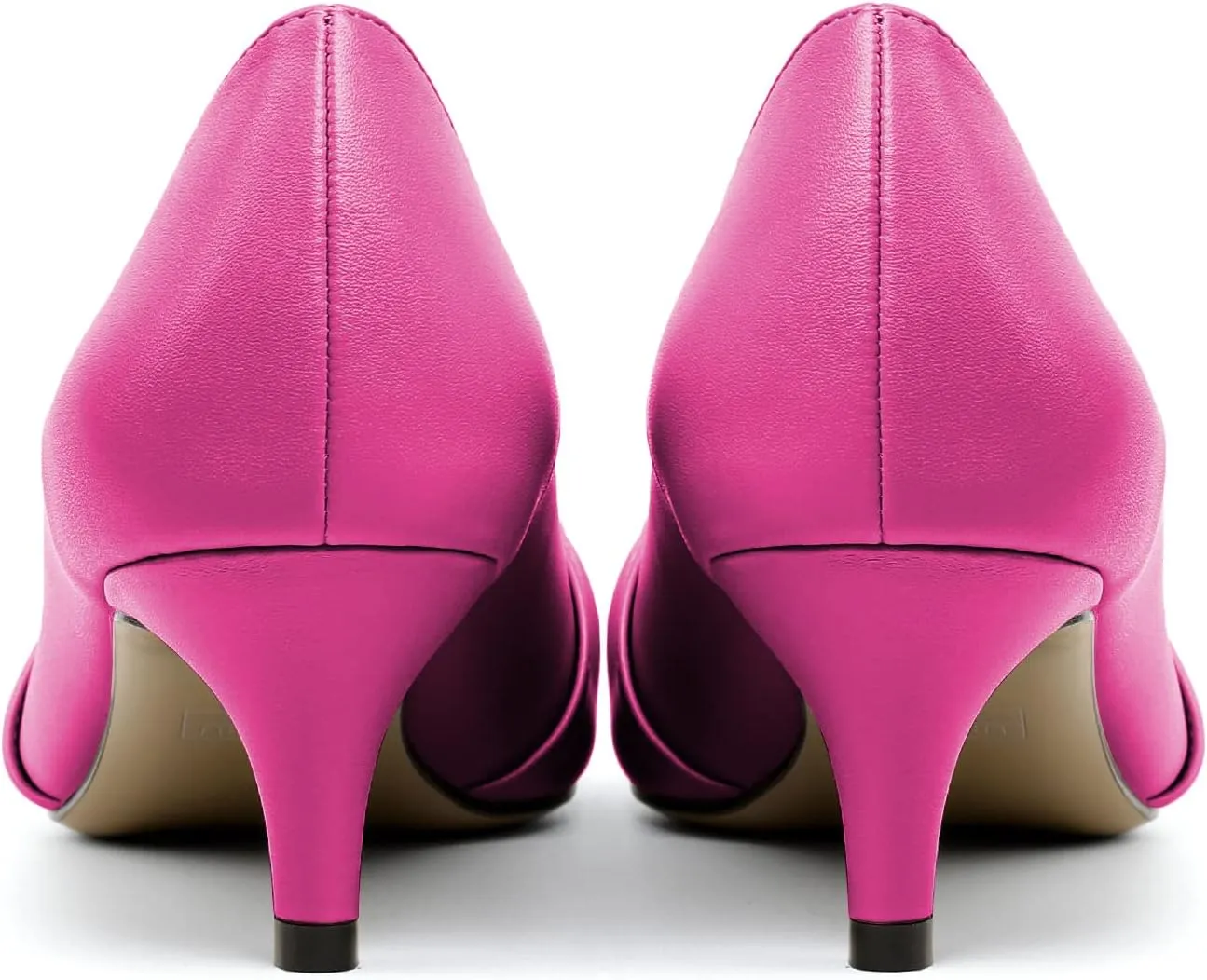 Mettesally Womens Kitten Heel Pumps Pointed Toe Mid Heels Bow Tie Comfort Slip On Heeled Shoes for Wedding Party Office