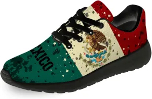 Mexican Flag Shoes Lightweight Comfortable Running Tennis Walking Fashion Sneakers for Men Women