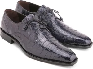 Mezlan Men's Crocodile Lace Up Anderson Blue / 10 / Medium
