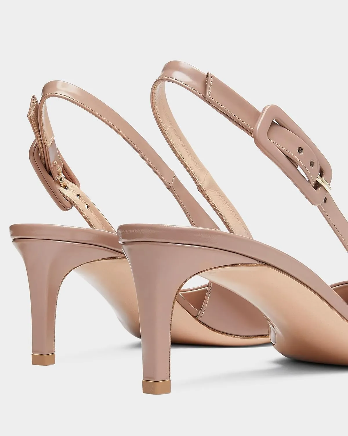 MUCCCUTE Slingback Heels for Women Closed Pointed Toe Heels Women's Pumps 2 3/5" Mid Heel Comfortable Office Wedding Party Pump
