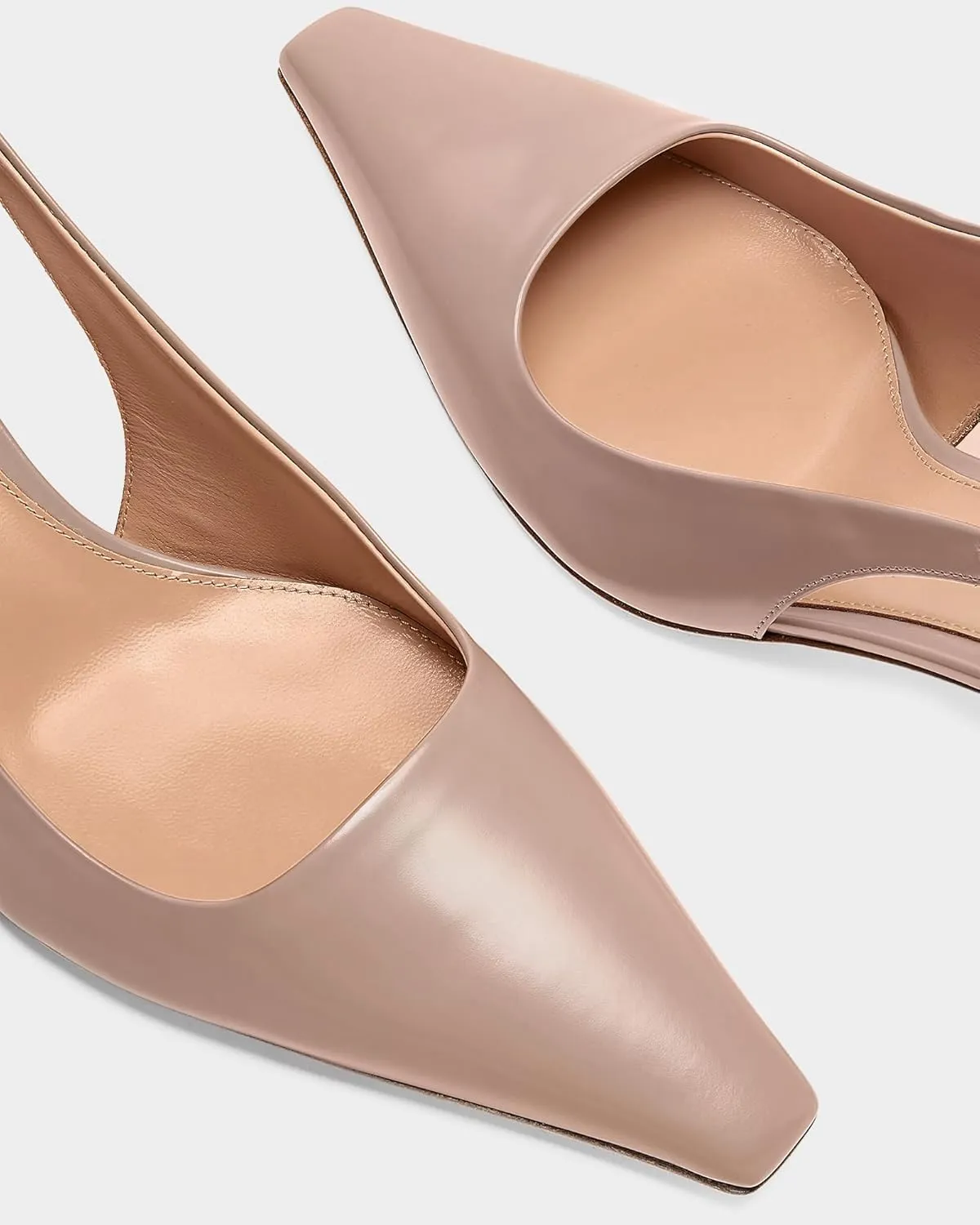 MUCCCUTE Slingback Heels for Women Closed Pointed Toe Heels Women's Pumps 2 3/5" Mid Heel Comfortable Office Wedding Party Pump