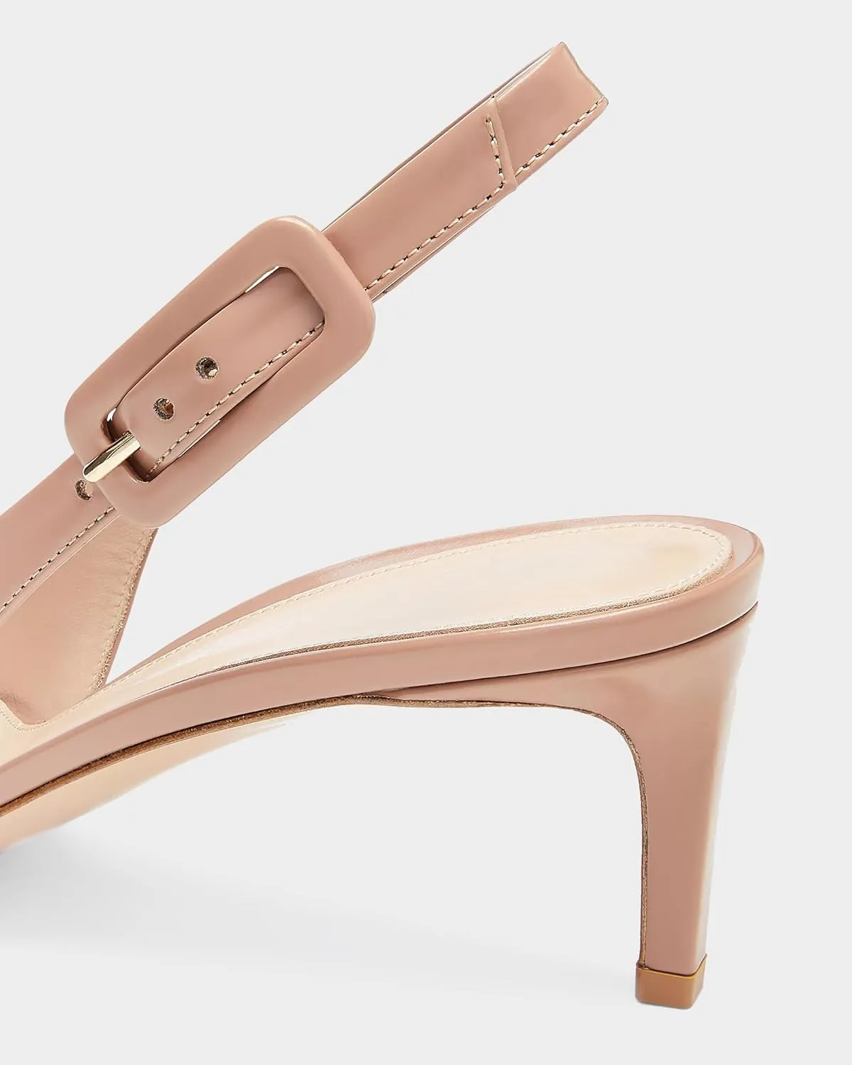 MUCCCUTE Slingback Heels for Women Closed Pointed Toe Heels Women's Pumps 2 3/5" Mid Heel Comfortable Office Wedding Party Pump