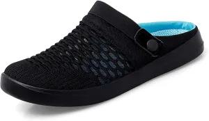Mules Clogs for Women 2025 Air Cushion Platform Mesh Mules Sneaker Sandals for Women Orthopedic Arch Support Slippers Men Wide Width Slip On Walking Shoes