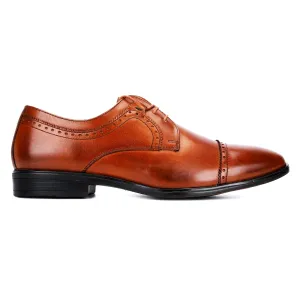 Muller: Tan Cap-toe Derby