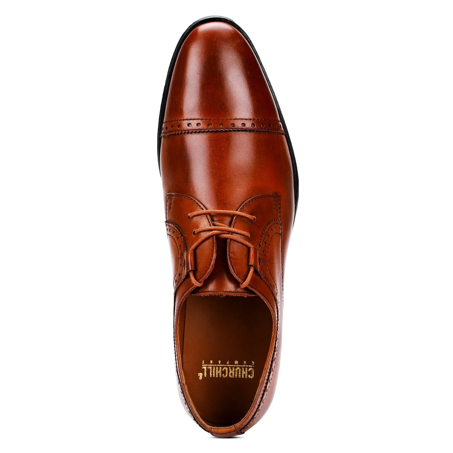 Muller: Tan Cap-toe Derby