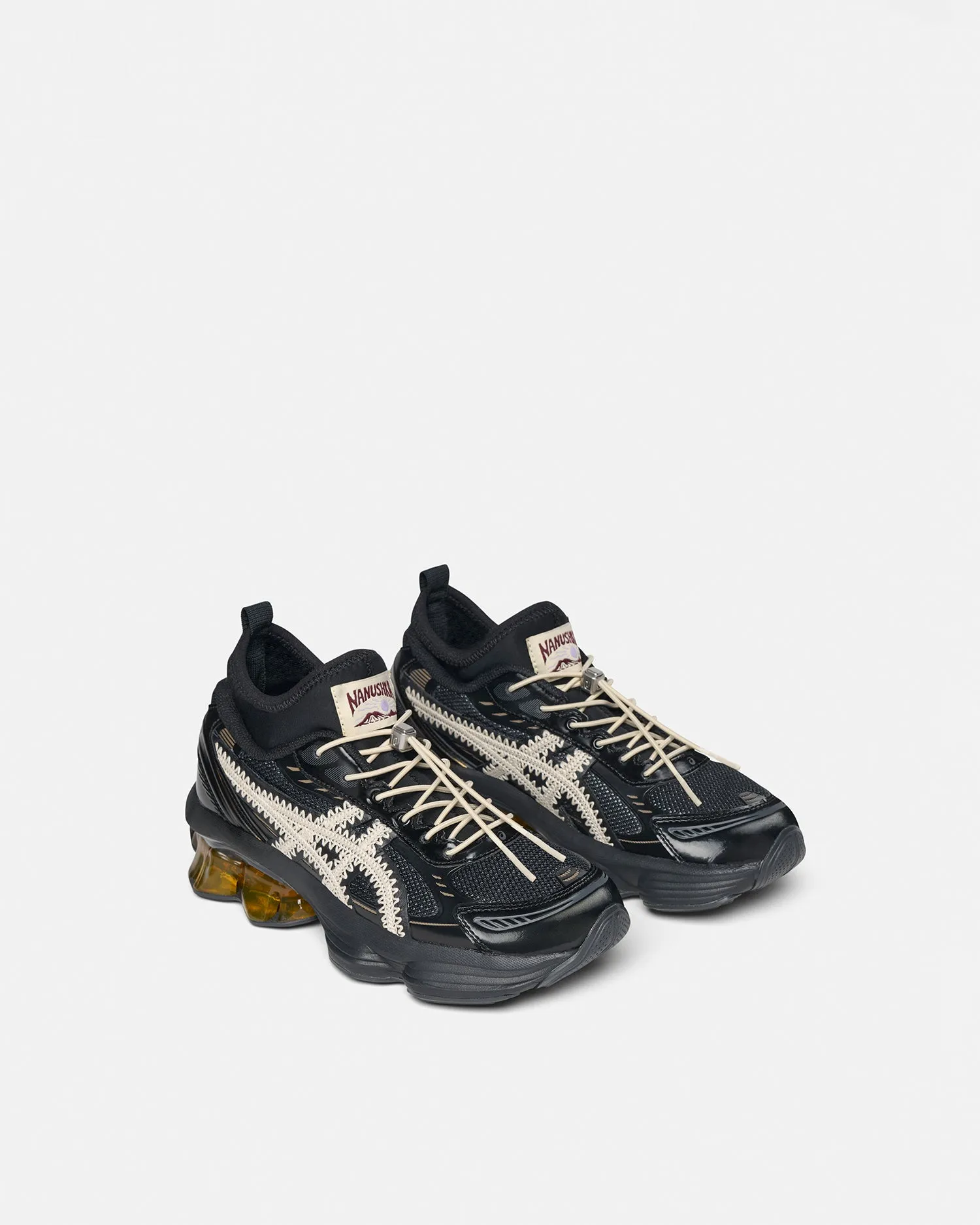 Nanushka x ASICS GEL-KINETIC FLUENT Sneaker - Black Mesh