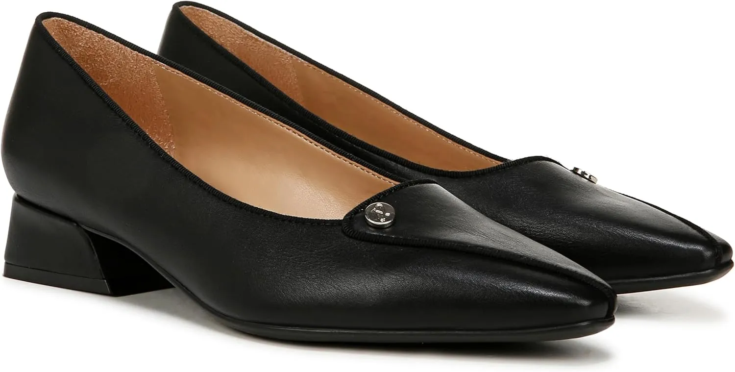Naturalizer Womens Georgia Pointed Toe Low Block Heel Pump