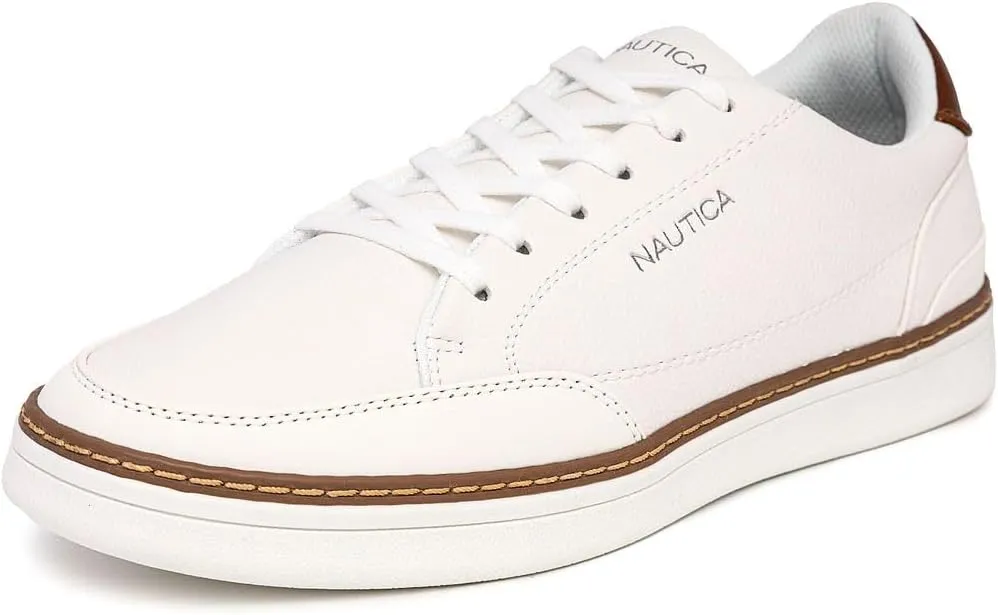 Nautica Men's Classic Lace-Up Low Top Fashion Sneaker Loafer - Stylish and Comfortable Casual Shoe