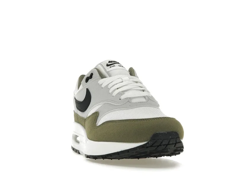 Nike Air Max 1 White Black Medium Olive