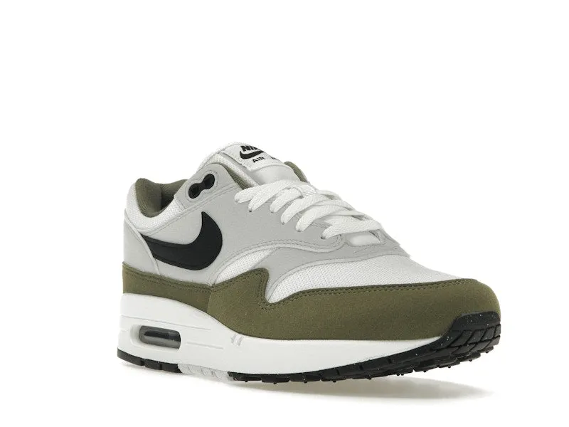 Nike Air Max 1 White Black Medium Olive