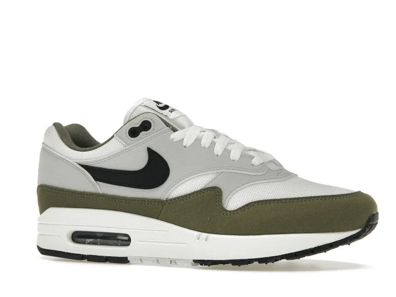 Nike Air Max 1 White Black Medium Olive