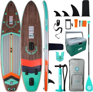 Niphean (Extra Large) Inflatable Paddle Board, SUP for 2 1 People/Family and 4-Layer Insulated Paddle Board Cooler Box