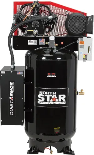 NorthStar Air Compressor with Quiet Armor, 7.5 HP, 80-Gal. Capacity, 26 CFM