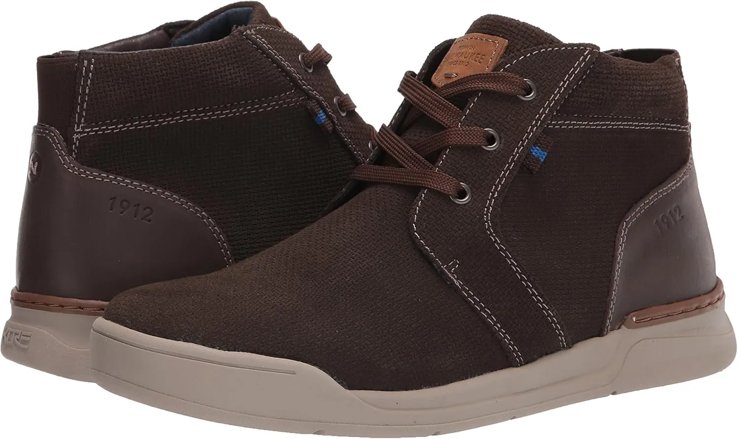 Nunn Bush Men's Tour 2.0 Plain Toe Sneaker Styled Chukka Boot with Kore Comfort Technology
