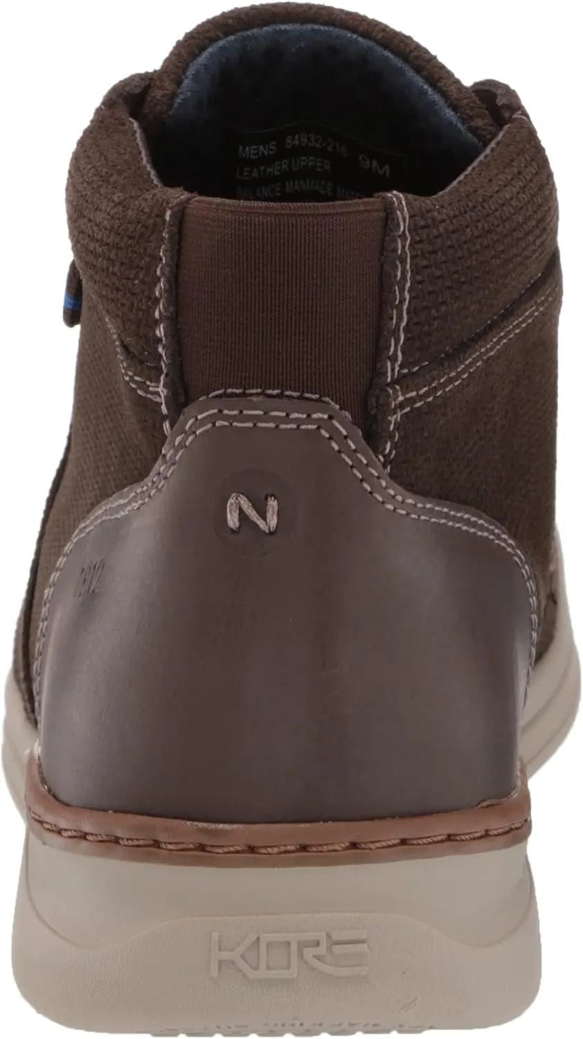 Nunn Bush Men's Tour 2.0 Plain Toe Sneaker Styled Chukka Boot with Kore Comfort Technology