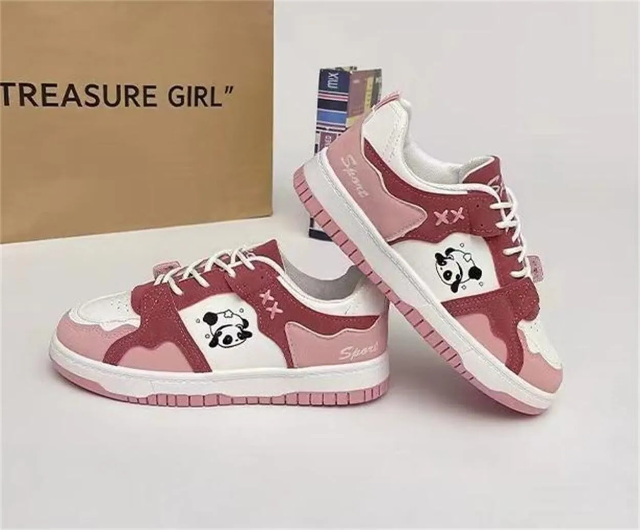 Panda Shoes Sneakers for Women Running Shoes Non Slip On Casual Walking Shoes Fashion Lightweight Sneaker for Work Travel