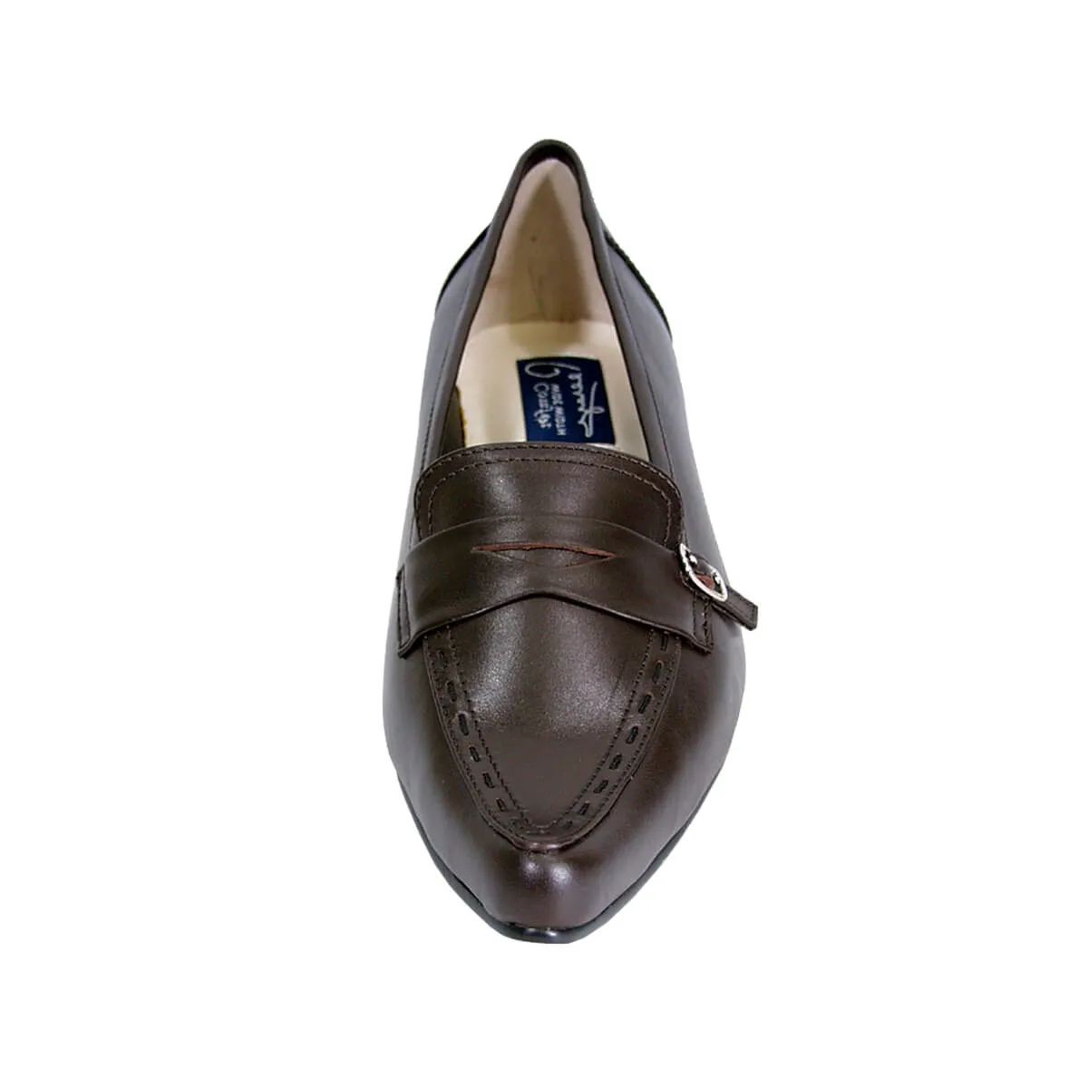 PEERAGE Kim Women's Wide Width Stitched Upper Leather Pumps