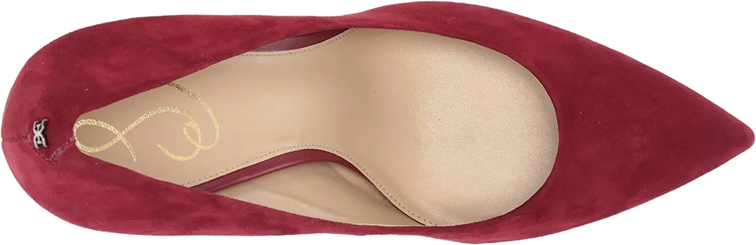 Pointy Stiletto Heel Timeless Hazel On Quick shipping Leather Slip Edelman Toe Sam Fashion Bordeaux Pump