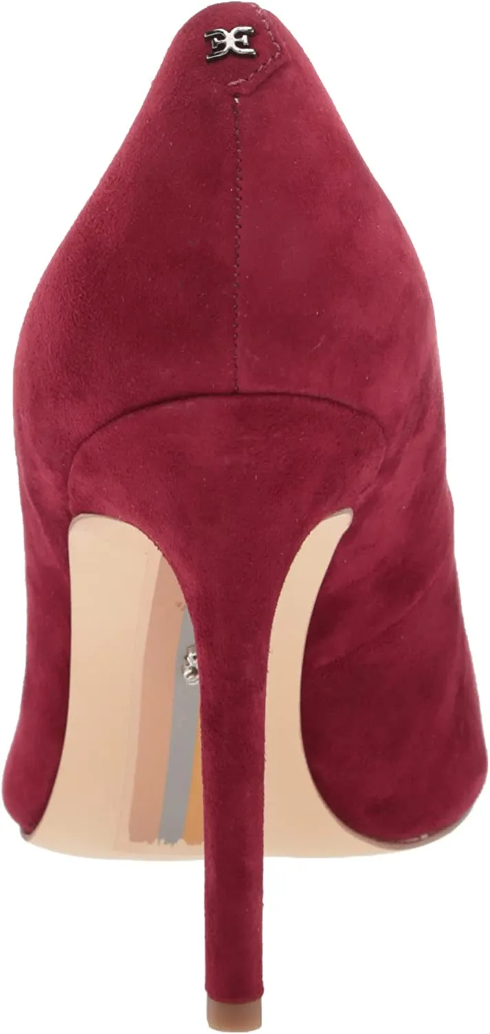 Pointy Stiletto Heel Timeless Hazel On Quick shipping Leather Slip Edelman Toe Sam Fashion Bordeaux Pump