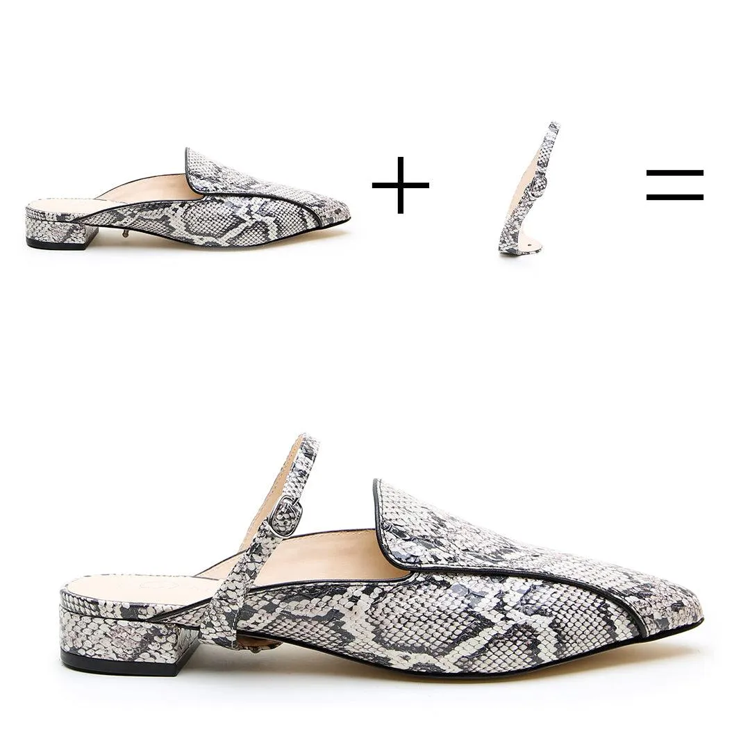 Python Pointed Loafer   Twiggy Strap