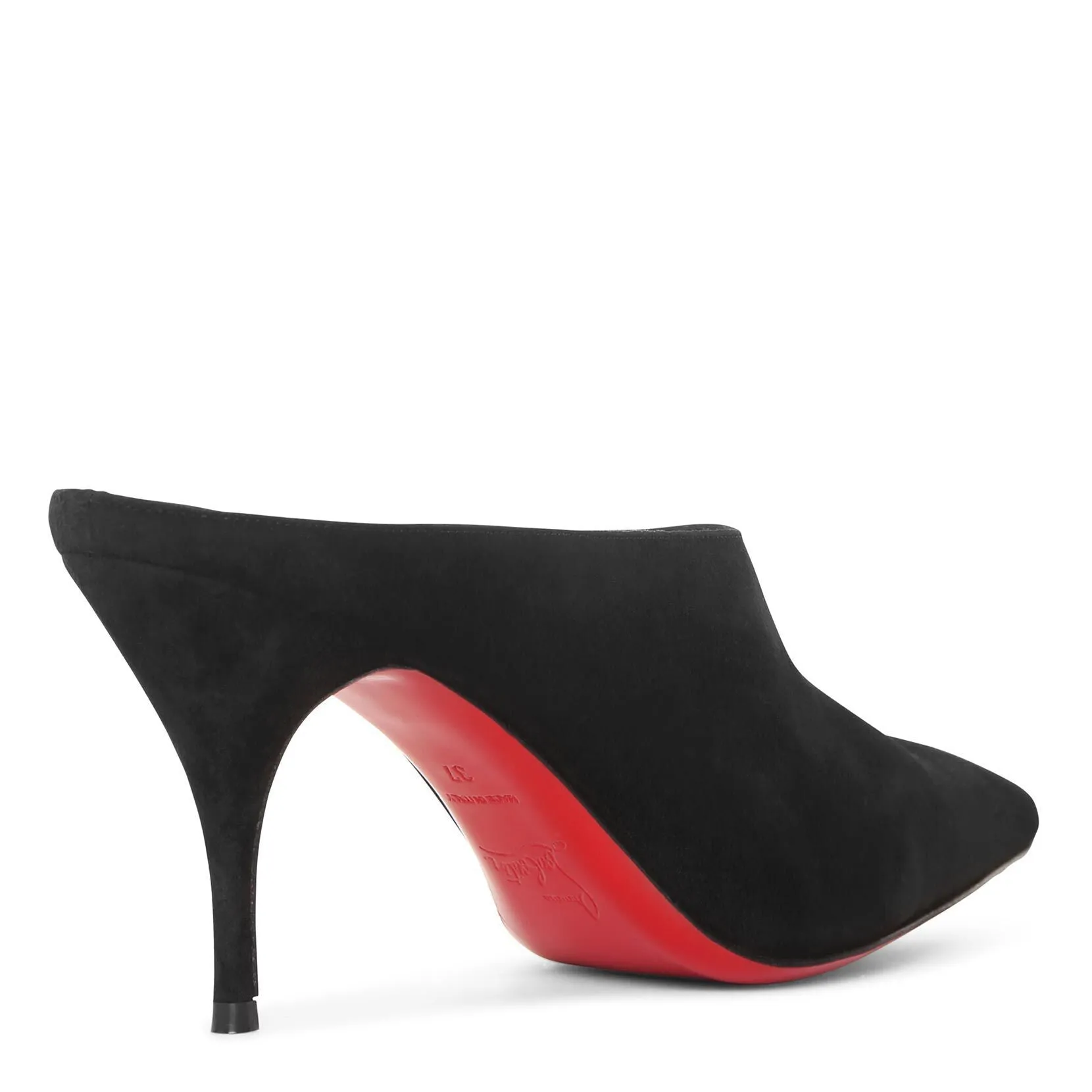 Quart 80 black suede mules