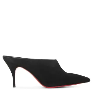Quart 80 black suede mules