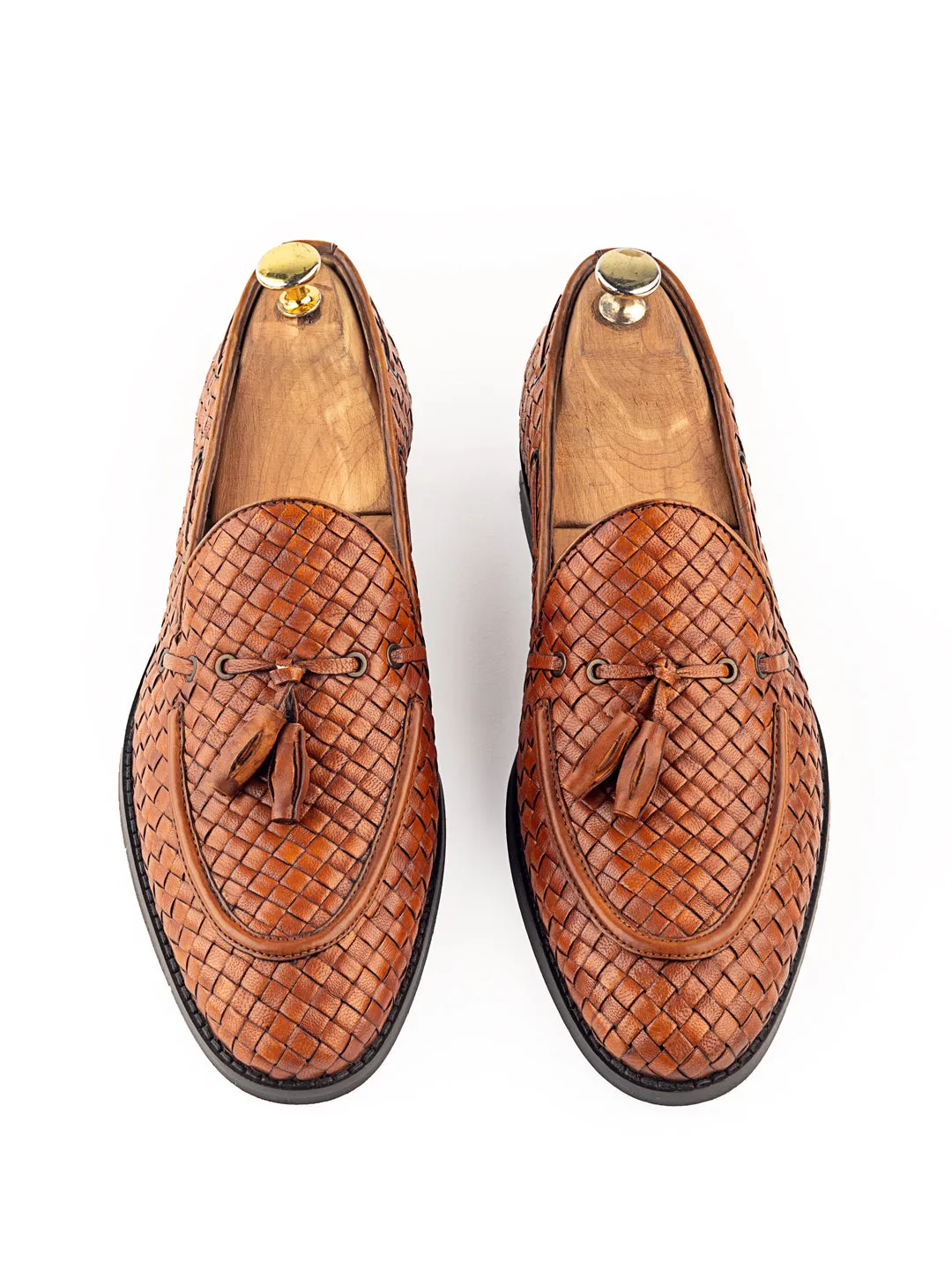 Rabanne Graffiti Flamingo Tassel Loafers For Men