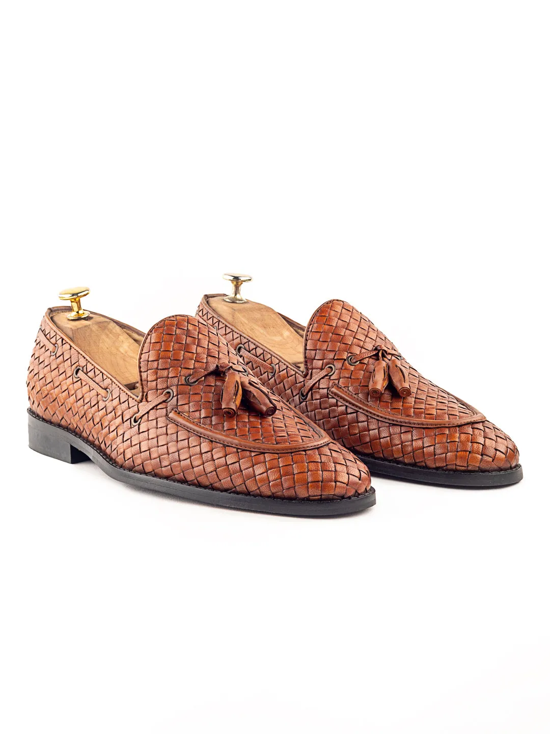 Rabanne Graffiti Flamingo Tassel Loafers For Men